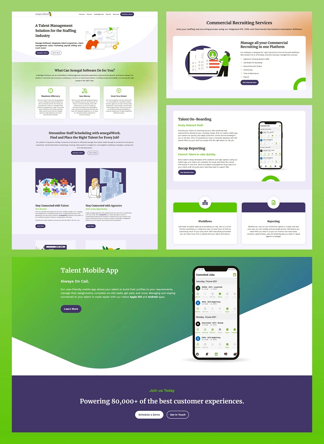 Senegal Software custom CRM, ATS, and marketing platform for staffing agencies